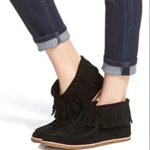 Splendid Black Bennie Moccasins Size 9